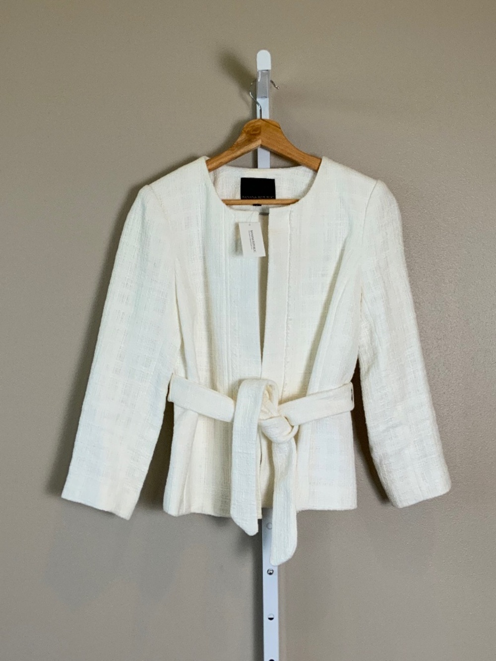 Banana Republic Textured Open Front Blazer